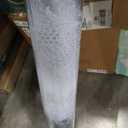 Crystal Clear Plastic Table Cover Protector with Lace Pattern, 42" x 72"