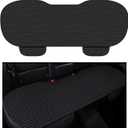 Car Back Seat Cover,Non-Slip & Breathable Bench Seat Cover with Side Pockets for Car Storage & Protecting Interiors,Universal All-Season Seats Back Protector for Most Cars,SUVs (Rear Seat Cover)