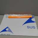 HUAKENER Large Stainless Steel Cutting Boards for Kitchen, Cutting Board with Counter Lip, Cutting Board with Silicone Mat for Meat, Fruits, Vegetables, Bread (15.7 x 11.8 Inch)