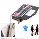 Crossbody Wallet Case for iPhone 17 Pro Max 6.9", Magnetic Detachable PU Leather Case with RFID Blocking Card Holder, Wristlet & Shoulder Strap, Flip Zipper Clutch Purse for Women - Black F