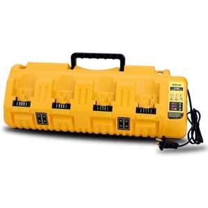 DCB104 4 Port Multi Rapid Charger Compatible with Dewalt 12V, 20V, and 20V/60V MAX Batteries DCB606 DCB609 DCB208 DCB206 DCB204 DCB203 DCB201 DCB200, Compatible with Dewalt Charger Station DCB104