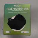 Plantar Fasciitis Gel Heel Protectors - Welnove Heel Cups for Women Men Heels Spur Pain Relief - Heel Inserts Pads for Achilles Tendonitis Dry Cracked Heel Support Cushion (W 4.5-9 / M 5-8) (Black)