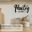Metal Pantry Sign For Kitchen, Pantry Wall Decor, Rustic Farmhouse Kitchen Decorations Wall, 13.4 X 7.4 inches, Black
