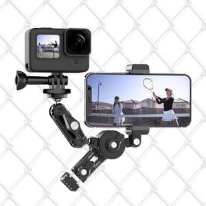 ULANZI CM010 Cell Phone Fence Mount Game Changer Mounting Kit for GoPro, iPhone, AKASO, DJI Osmo Action, Insta360, Mevo Start for Recording Baseball Softball Tennis Gamechanger Streaming Kit