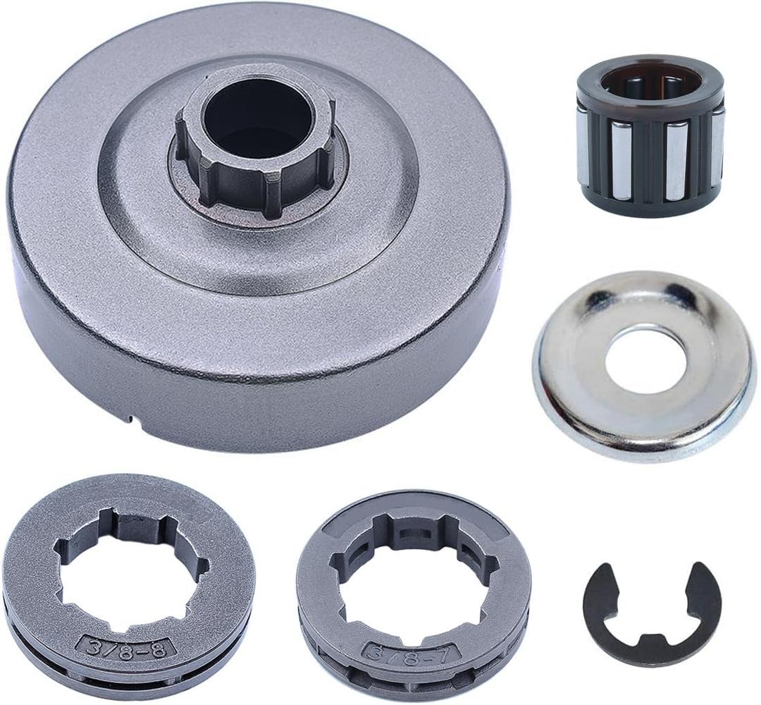 1125 007 1041 Chain Clutch Sprocket Drum Rim Washer Bearing Kit for Stihl MS290 029 MS390 039 MS310 Chainsaw Part w/E-Clip.
