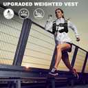 POWER GUIDANCE Weighted Vest for Men & Women with Reflective Stripes,Adjustable Workout Vest for Running, Jogging, Walking & Strength Training, Comfortable Rucking Weight Vest (15lbs)