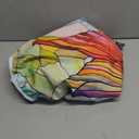 Round Fitted Tablecloth with Elastic Outdoor Tablecloth for 45" - 56" Tables Waterproof Round Table Cover for Indoor Dinner, Picnic, Camping, Yard (Hummingbird) (Hummingbird Flower Art)