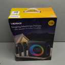 Karaoke Machine with 2 Wireless Rechargeable Microphones: Portable Bluetooth Speaker for Adults & Kids - PA System with Lights Supports TWS/TF Card/USB/AUX for Home Party