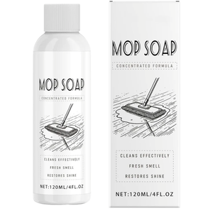 4 Pack Mop Soap for Floor Cleaning, 120ml Scented Mop Cleaner Soap, Scented Mop Soap Household Supplies Cleaner for Home, Kitchen, Floor