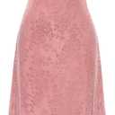BTFBM Women's Summer Dress Sleeveless Spaghetti Strap Midi Dress Sexy Cowl Neck Floral Cocktail Dress Party Dresses (XXL)