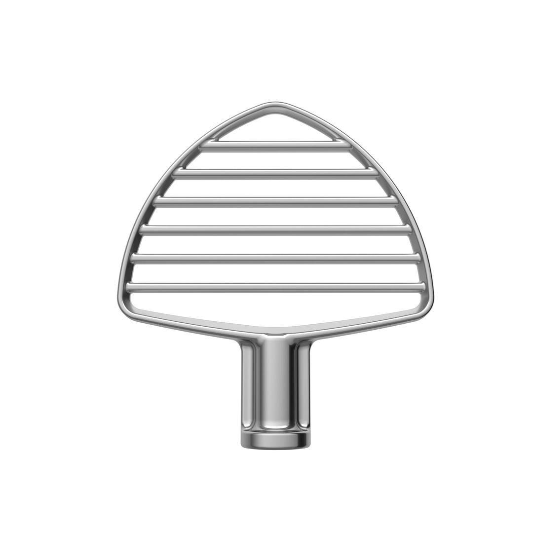 Beater for KitchenAid 4.5/ 5 Quart Tilt-Head Stand Mixer, Stainless Steel Mixer Paddle Attachment for Kitchen Aid, Stainless Steel Mixer Attachments for KitchenAid, Dishwasher Safe, Silver