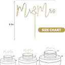 Mr & Mrs Wood Cake Topper, Bride and Groom Cake Topper Wedding Anniversary Bridal Shower, Engagement Party Decorations, Wedding Decoration, Perfect Keepsake(Design 01)