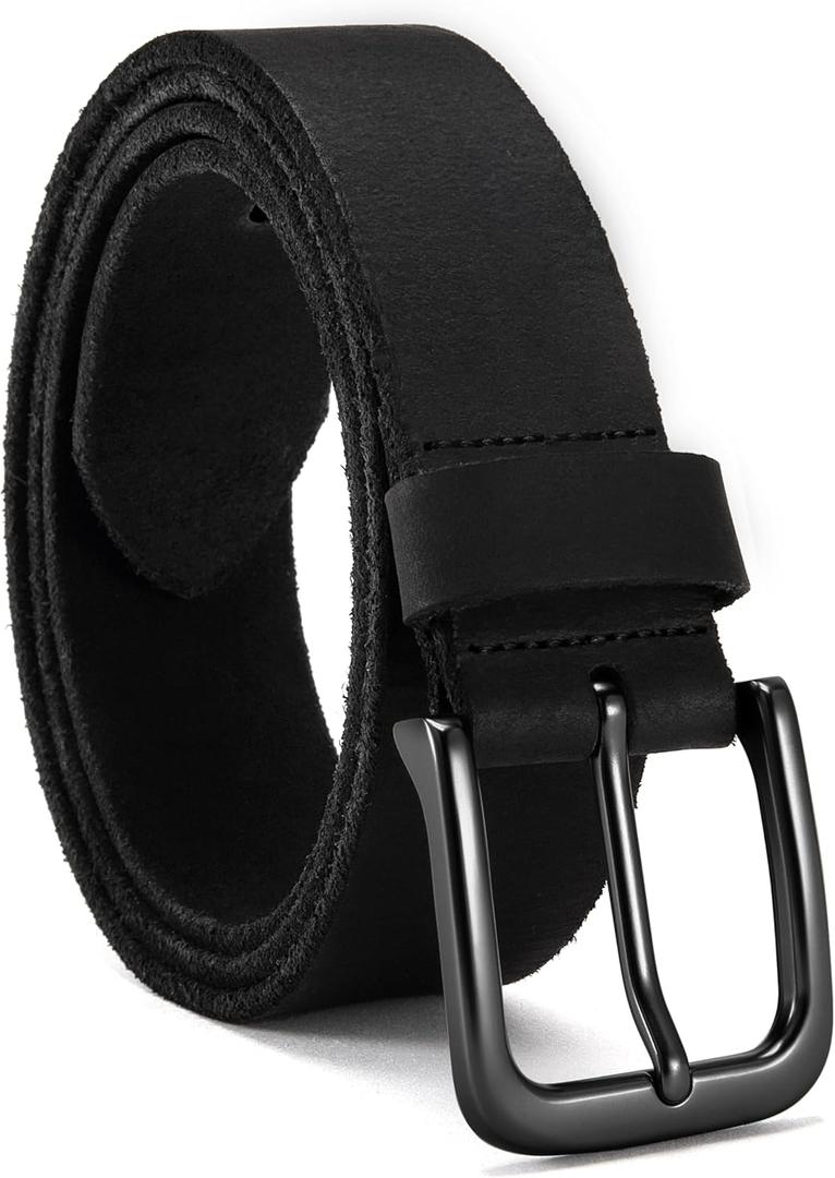 CHAOREN Full Grain Leather Belt for Men, Work Belts for Men Heavy Duty, Daily Wear for Jeans Pants