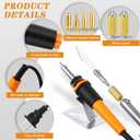30 Pieces Electric Hot Knife Cutter Tools Multipurpose Knife Stencil Cutter Wooden Burning Tool with 2 Metal Stand, 16 Blades, 2 Chuck Sleeves for Cutting Carving Soft Thin Foam Cloth