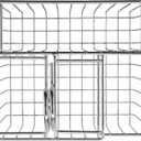 G.E.T. 4-21699 Chrome Four Compartment Condiment Caddy Metal Specialty Servingware Collection, 8" x 7" x 9" Tall, Chrome