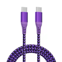 Charge, Type C to Type C, 10 Ft Purple