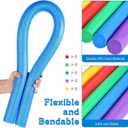 Frienda 20 Pcs Solid Pool Noodles 1.57 x 35.83 Inch Craft Foam DIY Craft Foam Swimming Pool Noodles Round Tube for Kids Floating Craft Projects, Medium
