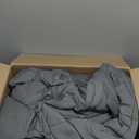 DOWNCOOL Comforters Oversize King Size, Dark Grey All Season Duvet Insert, Lightweight Quilt, Down Alternative Hotel Comforter with Corner Tabs (Dark Gray, Oversize King 116x98 Inches)