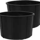 1 Pair Replacement Center Console Cup Holder Insert Compatible with F150 2009-2014, Expedition, Navigator - Black Rubber Liner for Stable Fit and Noise Reduction