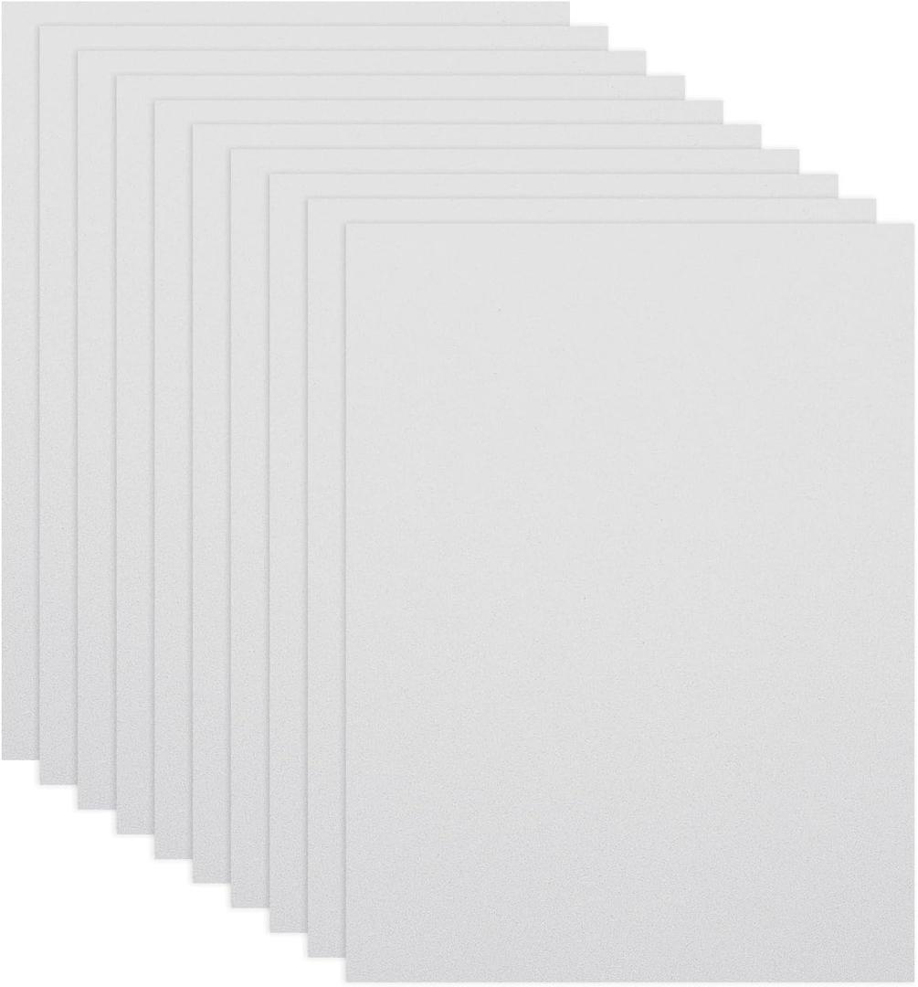 PATIKIL 10Pcs White EVA Foam Sheets, 15.7 x 11.8 Inches 1mm Thick Foam Sheets for Crafts Flexible DIY Handcraft Scrapbooking Art Supplies