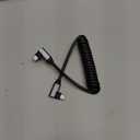 SMALLRIG USB C to USB C Coiled Data Cable (Angled to Angled), 90 Degree Type C Cable 20Gbps High Speed Data Transfer, Support PD 100W Fast Charging, for iPhone, Laptops and Cameras