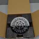 Delta 6-Setting Chrome Shower Head with High Pressure Spray, 6 Inch Round Shower Head, Showerheads, 1.75 GPM Flow Rate, Chrome 52535