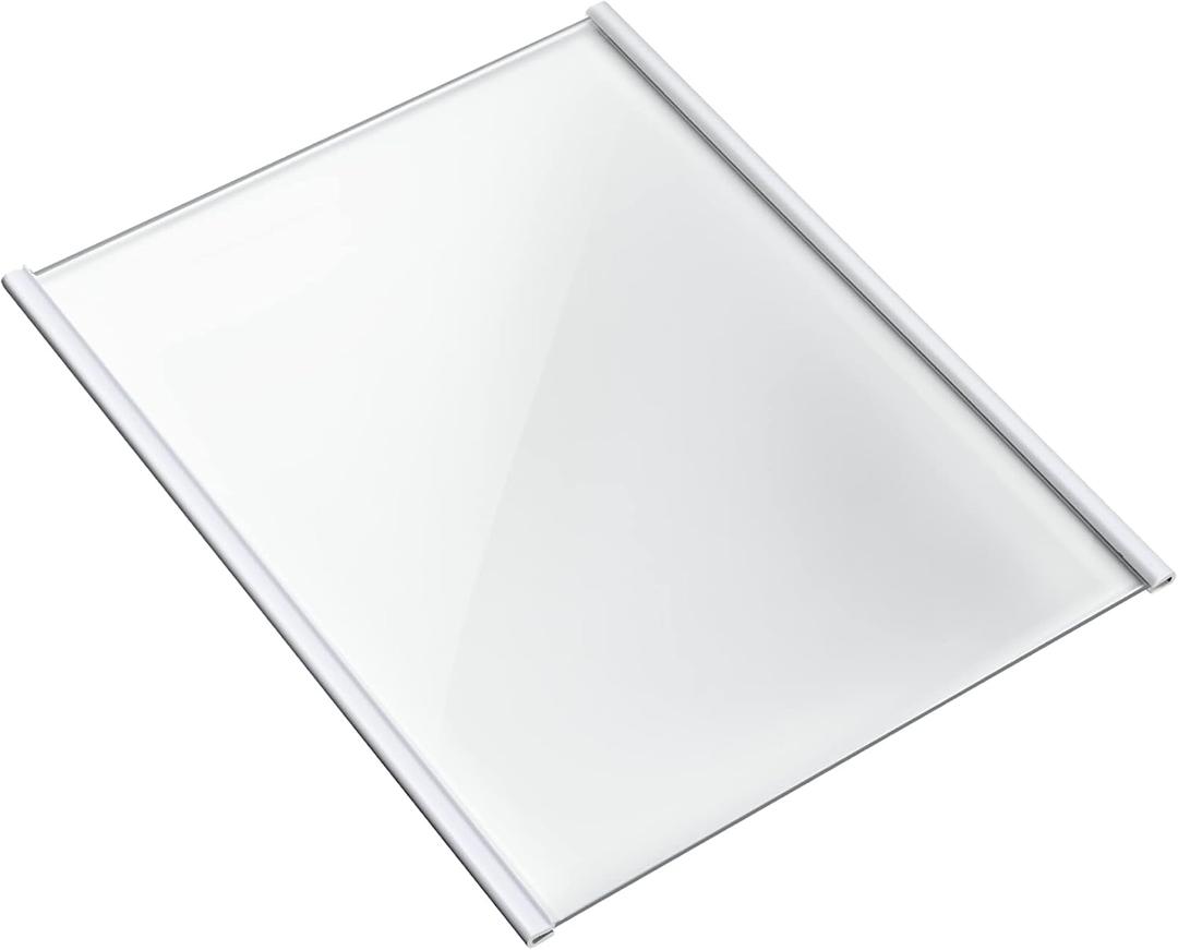 W11130203 Freezer Glass Shelf Compatible with Whirlpool Refrigerator, W10527849 W10773887 WPW10527849 Fridge Tempered Glass Shelf, Shelf Size 11.69" X 9.88"