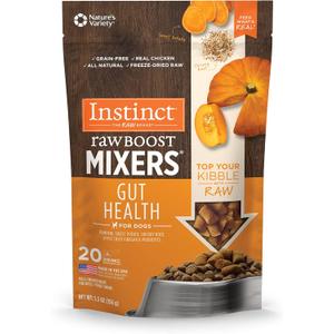 Instinct Raw Boost Mixers Gut Health Freeze-Dried Dog Food Topper, 5.5 oz. Bag (5.5 Ounce (Pack of 1))