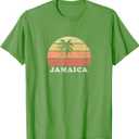 Jamaica Vintage 70s Retro Throwback Design T-Shirt, L