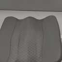 Nilight Car Seat Cushion Grey Leather Breathable Mesh Splicing Cushion Memory Foam Suitable for Daily Life Driving Relieves Sciatica and Tialbone Pain Improves Drive Visibility