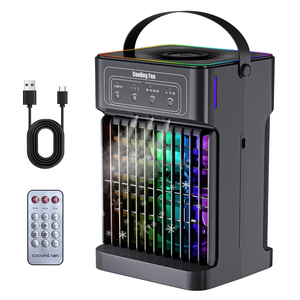 Portable Air Conditioners, 2026 Upgraded 4-IN-1 Quiet Portable AC Unit with Remote, 1100ML Tank Evaporative Air Cooler, 7 Color Light Personal Mini Air Conditioner for Bedroom,Office, Camping, Car,RV