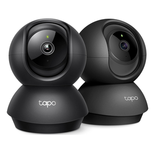Tapo 2K Indoor Pan/Tilt Wired Security Camera  Works as a Baby Monitor & Pet Camera, Motion Detection, 2Way Audio, Siren, Night Vision, NoSubscription Local Storage or Optional Cloud, C211 (2Pack)