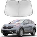 Proadsy 2025 Upgrade Windshield Sun Shade Custom Fit 2017-2022 Honda CRV Sunshade 4-Layer Foldable Front Sunshade Protector Sun Visor Blocks UV Rays Keep Car Cooler Accessories