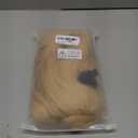 LALSAM Peach Blonde Princess Hair 3 Pieces Yellow Long Wave Halloween Cosplay, Anime Costume Party Wigs & Accessories Princess 3 Jewel Crown, Wig Cap