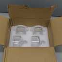 Dicunoy 2 Pack Glass Butter Dishes, Small Round Butter Keeper with Dome Lid and Handle, Clear Butter Serving Container with Cover, Round Crystal Mini Butter Cloche for Candy, Dessert, Parfait, Jam