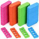 200pcs Sponge Toe Separators Pedicure Set for Nail Polish- Premium Nail Art Painting and Polishing Tool Kit, 4 Funy Color