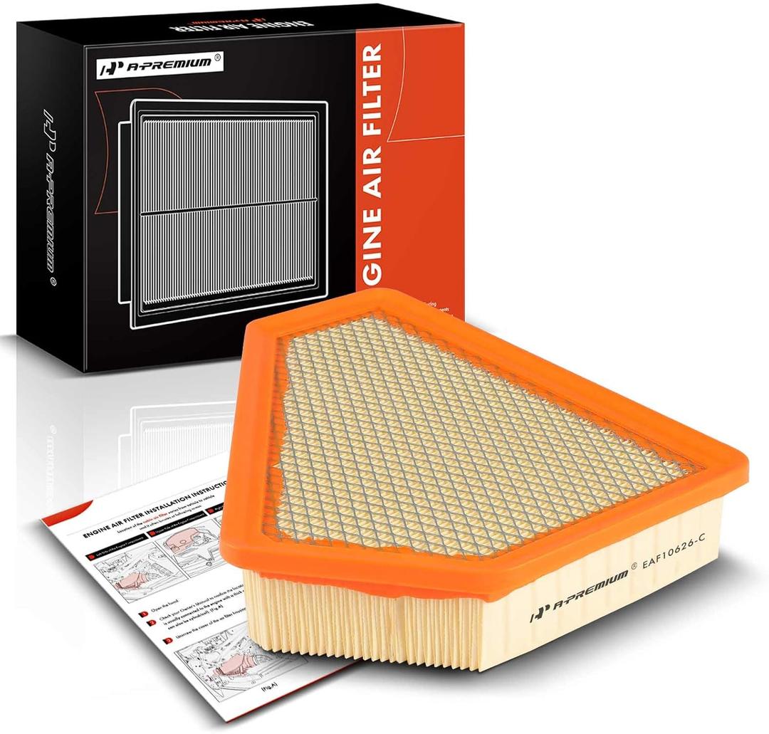 A-Premium Engine Air Filter Compatible with Cadillac CTS 2008-2014, 3.0L 3.6L 6.2L