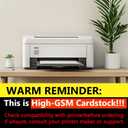 OcePor 100 Sheets White Cardstock 12 x 12, 92lb/250gsm Black Card Stock, Thick Card Stock Paper, Heavy Cardstock Paper for Printer, Resume, Scrapbooks, Art, Crafts, Business Cards