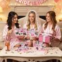 Thyle 4 Pcs Galentines Day Decorations Wooden Table Decor Happy Galentines Sign Centerpiece Photo Props for Bestie Friends Valentines Party Supplies Accessories