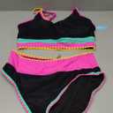 popvil High Waisted Bikini Sets for Women Tummy Control Swimsuits 3 Piece Bathing Suits Neon Swimwear with Skirt 2026, L