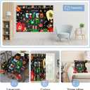 Mocsicka Elfed Up Ugly Sweater Party Backdrop Ugly Sweater Christmas Decoration Party Winter Kids Elfed Photo Booth Background Banner (5x3ft (60x36 inch))