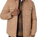 Calvin Klein Men's Diamond Quilted Shirt Jacket (Medium)