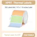 2 x HPRT Thermal Labels for T20/T260LR, Color Combination 1.97'' x 1.18'' (50x30mm)