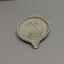 Soap Dish with Self-Draining Design, Ceramic Soap Holder with Drain Spout Soap Tray for Shower, Bathroom and Kitchen Sink, Keep Bar Soap Dry, Speckled Glaze