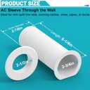 Mini Split Cover Wall Sleeve for AC Line Set, Line Set Covers for Outside Units, Mini Split Line Set Cover for Air Conditioning Systems, AC Sleeve Through The Wall, Pipe Accessories
