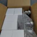 Unicozin 3 Light Vanity Lights, Brushed Nickel Wall Sconce Light with Clear Glass, Bathroom Light Fixtures, Wall Lights for Mirror, Living Room, Bedroom, Hallway, E26 Base (Bulbs Not Included)