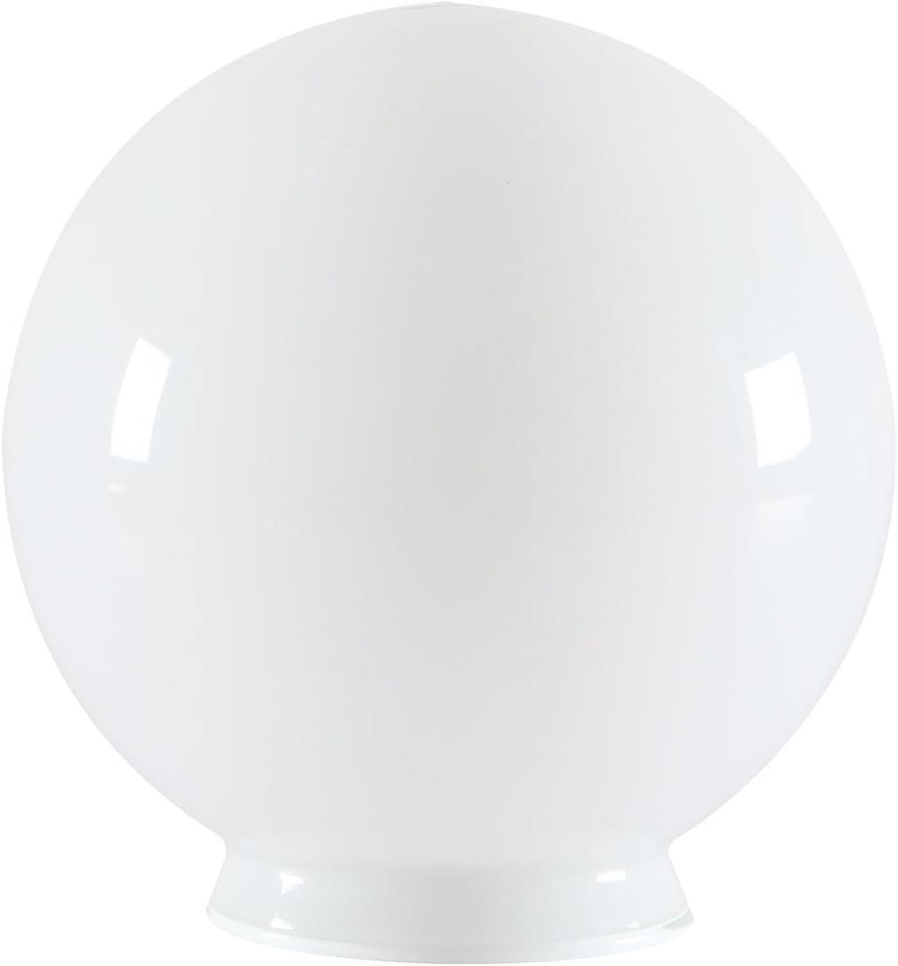 Permo Replacement 5.9" Round Globe Opaque Milk Glass Shade  Compatible with Pendant Light or Wall Sconce Fixtures