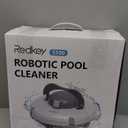 Redkey S100 Cordless Robot Pool Cleaner, Last 130Min, 18 Slope Angle, Automatic Pool Vacuum for Above Ground Pools, Self-Parking Pool Cleaner with Filter Basket, Pool Robot Up to 1100 sq.ft