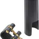 Andoer Leather Ligature Fastener with Plastic Cap for Soprano Sax Saxphone Bakelite Mouthpiece Durable