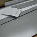 Aheaplus Washer and Dryer Countertop, Laundry Room Organization with Non-Slip Pads, Wood Shelf Topper with Round Corner Edge Rails, Folding Organizer for Laundry Storage, 54" W x 27.5" D, Grey